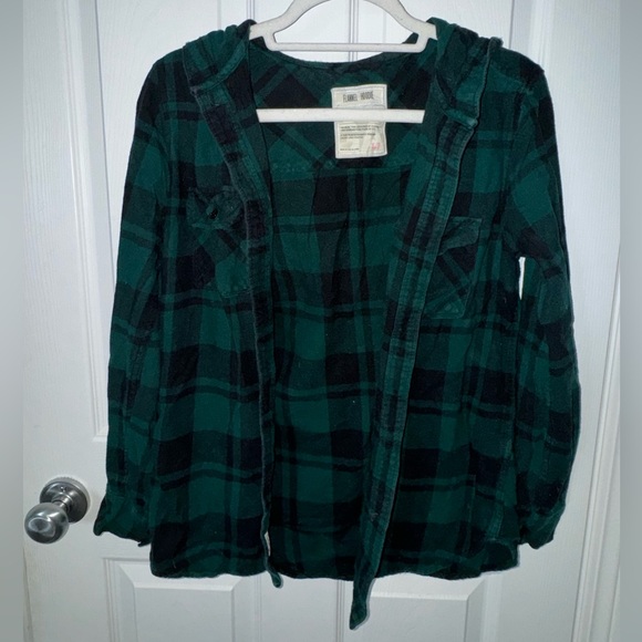 Flannel hoodie - Picture 1 of 2